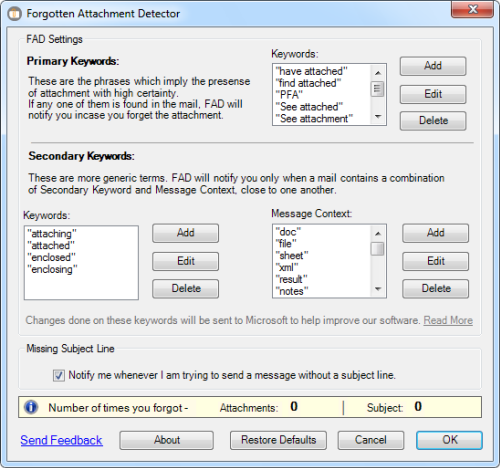 Forgotten Attachment Detector