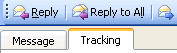 Message tracking Outlook 2003