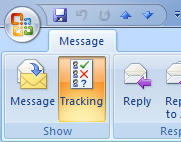 Message tracking Outlook 2007