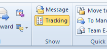 Message tracking Outlook 2010
